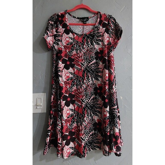 LEXINGTON AVENUE Dress Women's L,Polyester, Spandex, Super Soft, Short Sleeve. - Picture 4 of 9